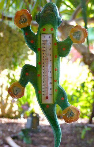 Green Gecko Thermometer