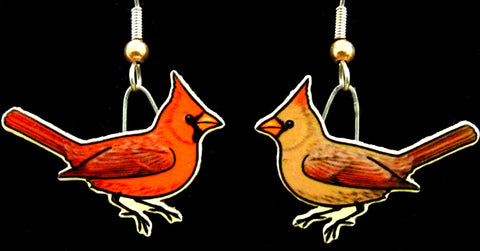 Cardinal Jabebo Earrings