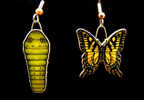 Tiger Swallowtail Jabebo Earrings