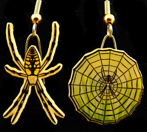 Garden Spider Jabebo Earrings