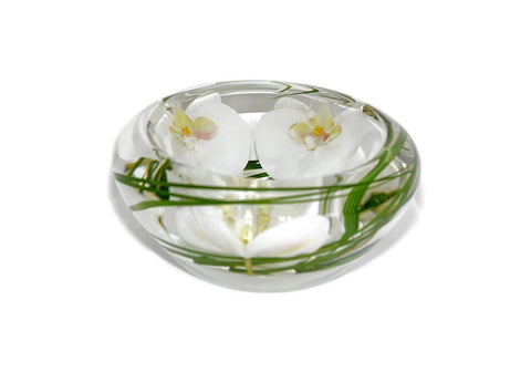 White Phalaenopsis Bowl (Small)