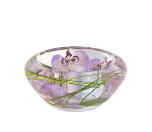 Lavender Spotted Phalaenopsis Bowl (Small)
