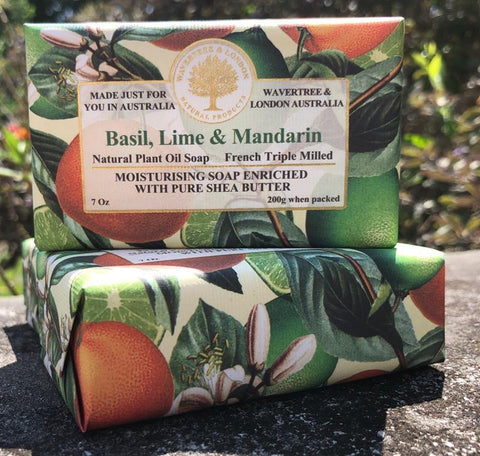 Basil, Lime, and Mandarin Soap